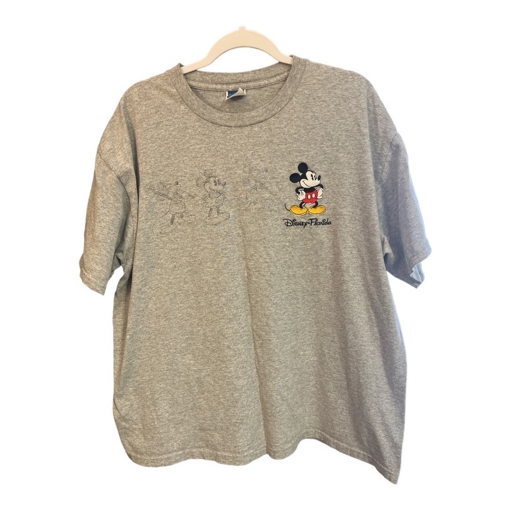 Disney World‎ Embroidered Mickey T-Shirt Size XL DS1